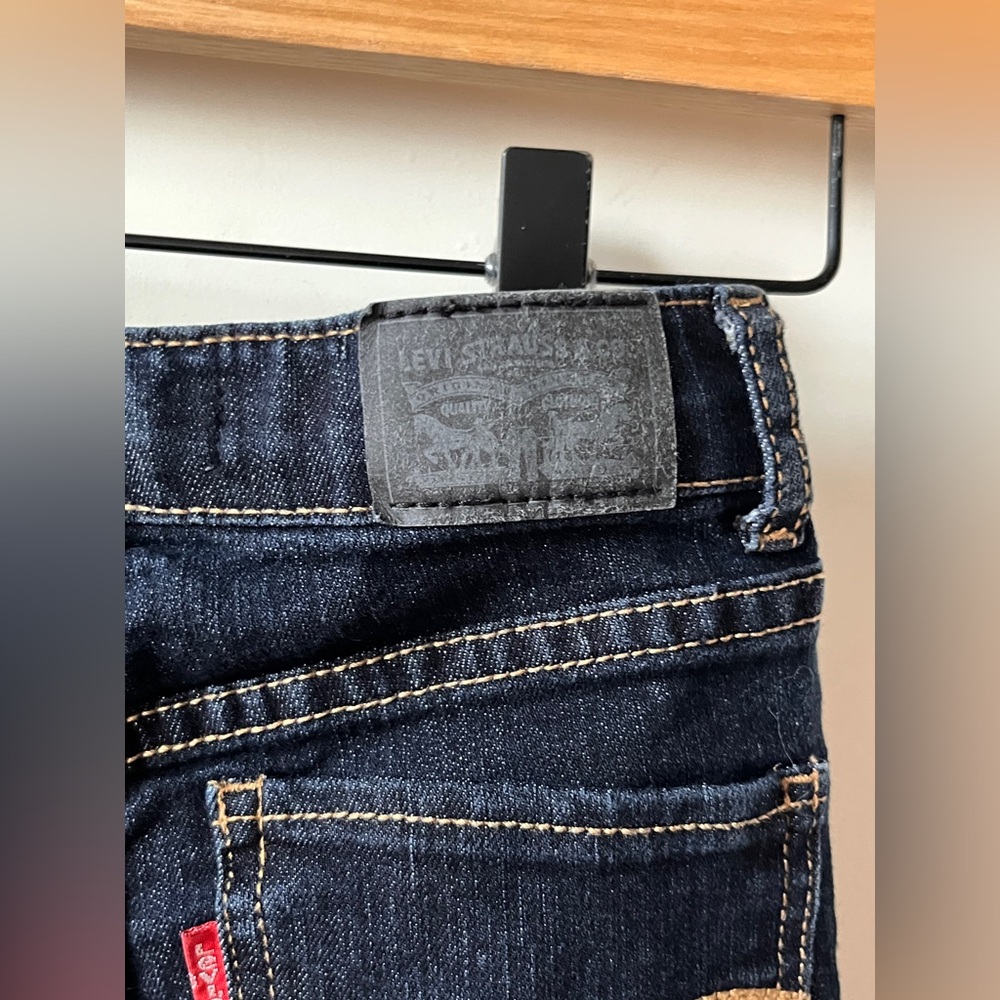 👖Levi’s 710 Super Skinny Dark Wash Denim Kids Jeans w/ Adjustable Waist size 7